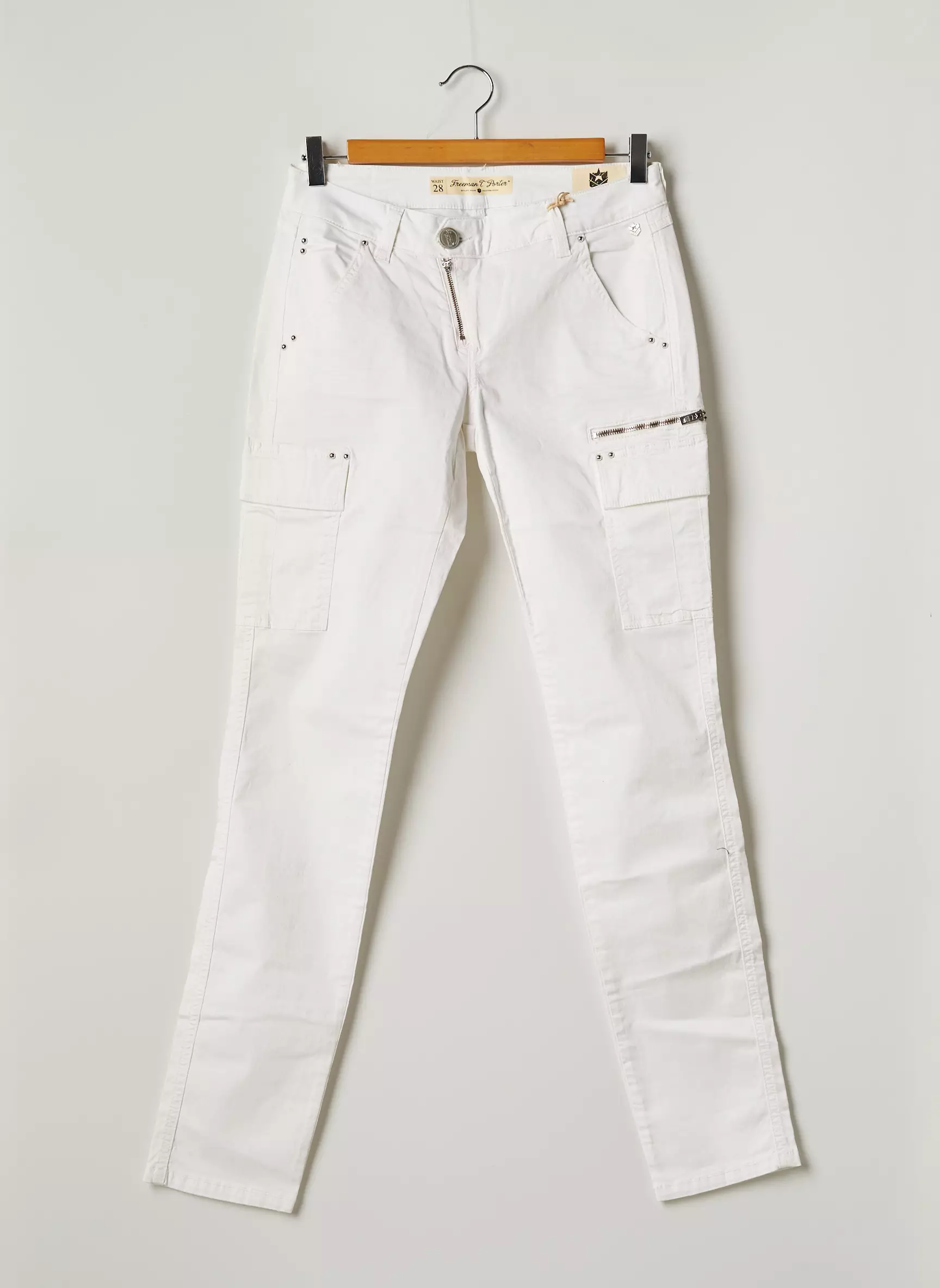 Freeman T Porter Pantalons Cargo Femme couleur blanc