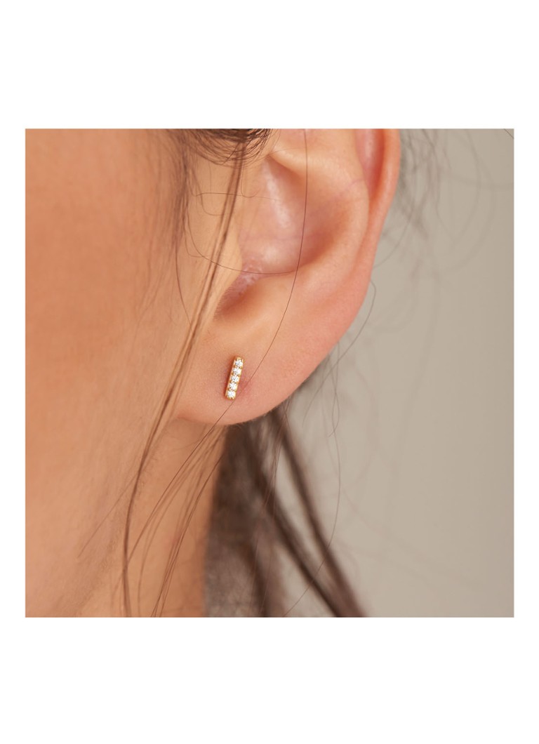 Ania Haie Glam Bar gold-plated stud earrings