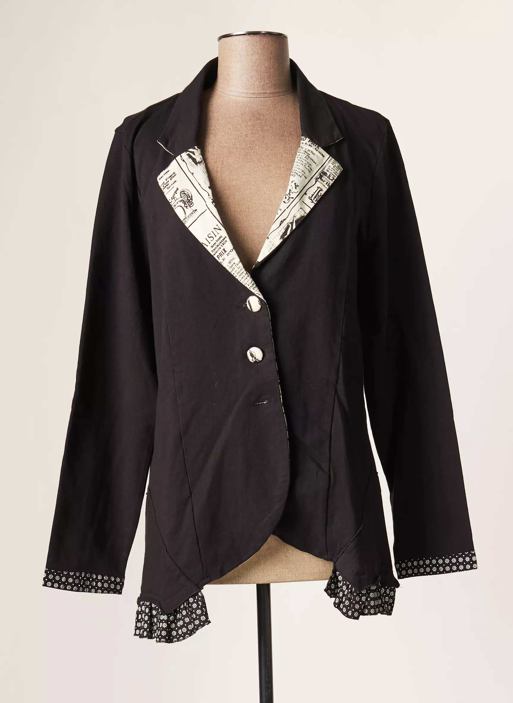 Rhum Raisin Vestecasual Femme couleur noir