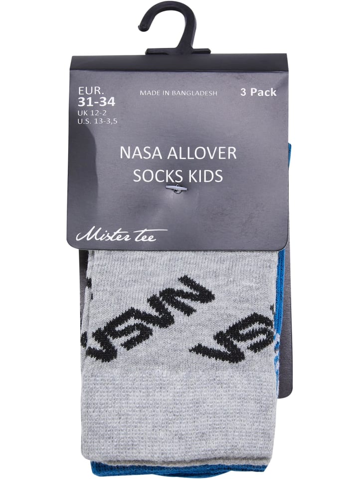 Mister Tee Mister Tee Socken in brightblue/grey/white günstig kaufen