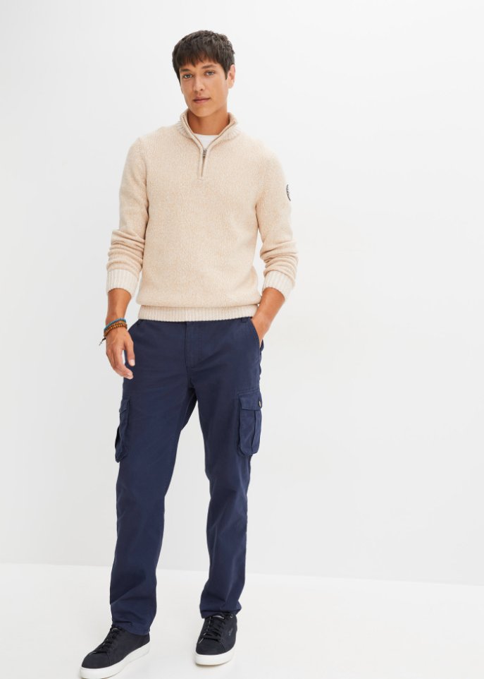 Regular Fit Cargohose m. Komfortschnitt, Straight