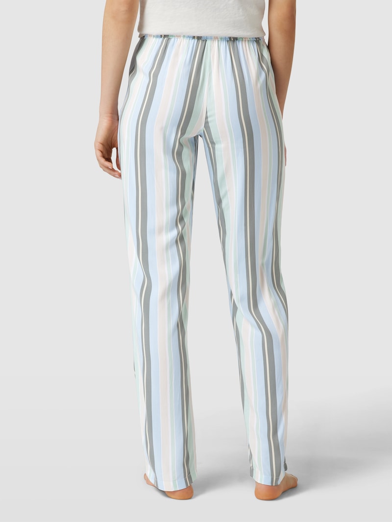 Pyjama-Hose mit Streifenmuster in hellblau