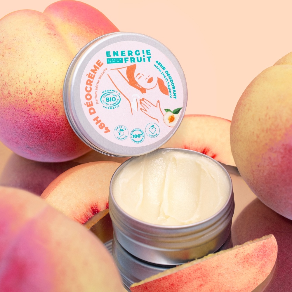 energie fruit DEOCREME | PECHE BLANCHE & EAU DE RIZ Déodorant crème