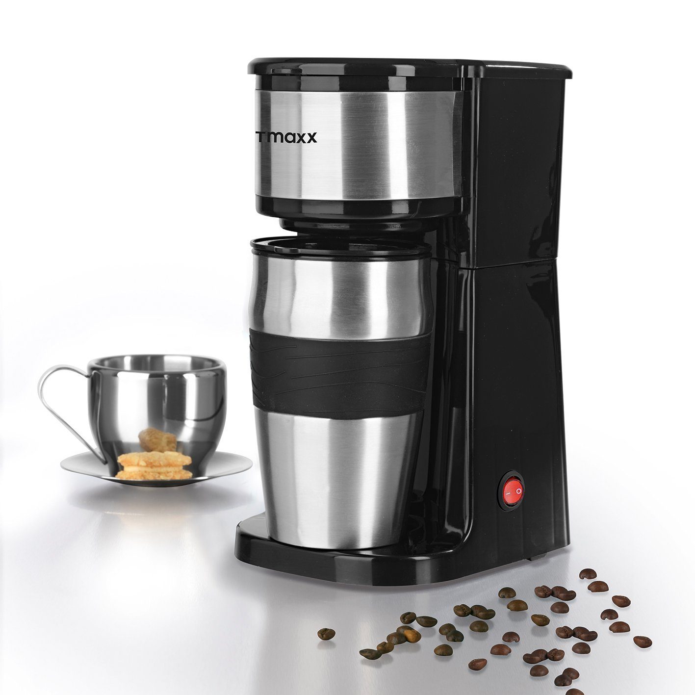 GOURMETmaxx Filterkaffeemaschine ToGo, Single inkl. Thermobecher