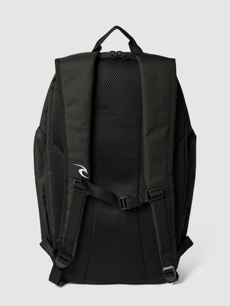 Rucksack mit Label-Stitching Modell 'POSSE' in schwarz