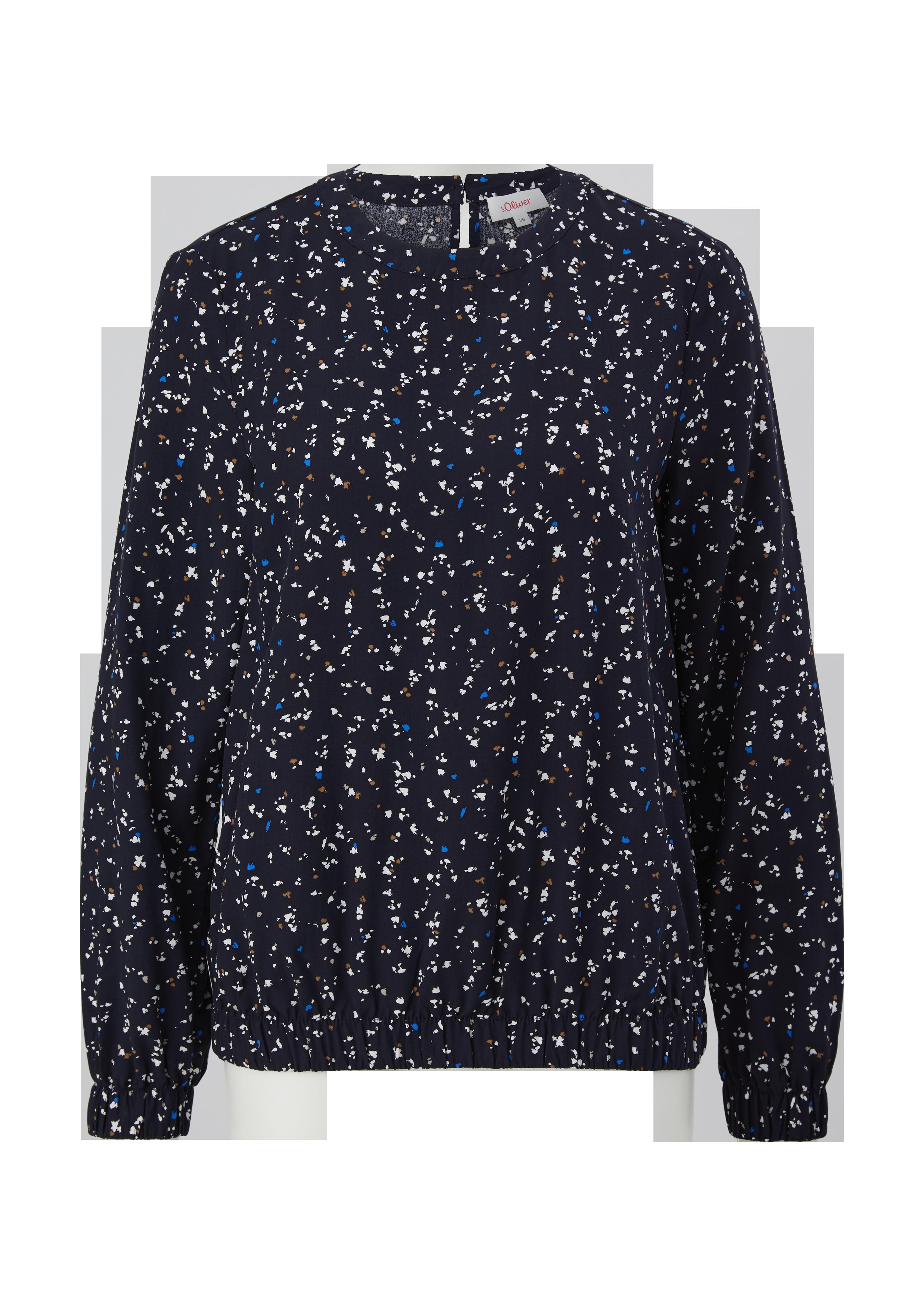 Viskosebluse in abstraktem Muster  2124883-59A1