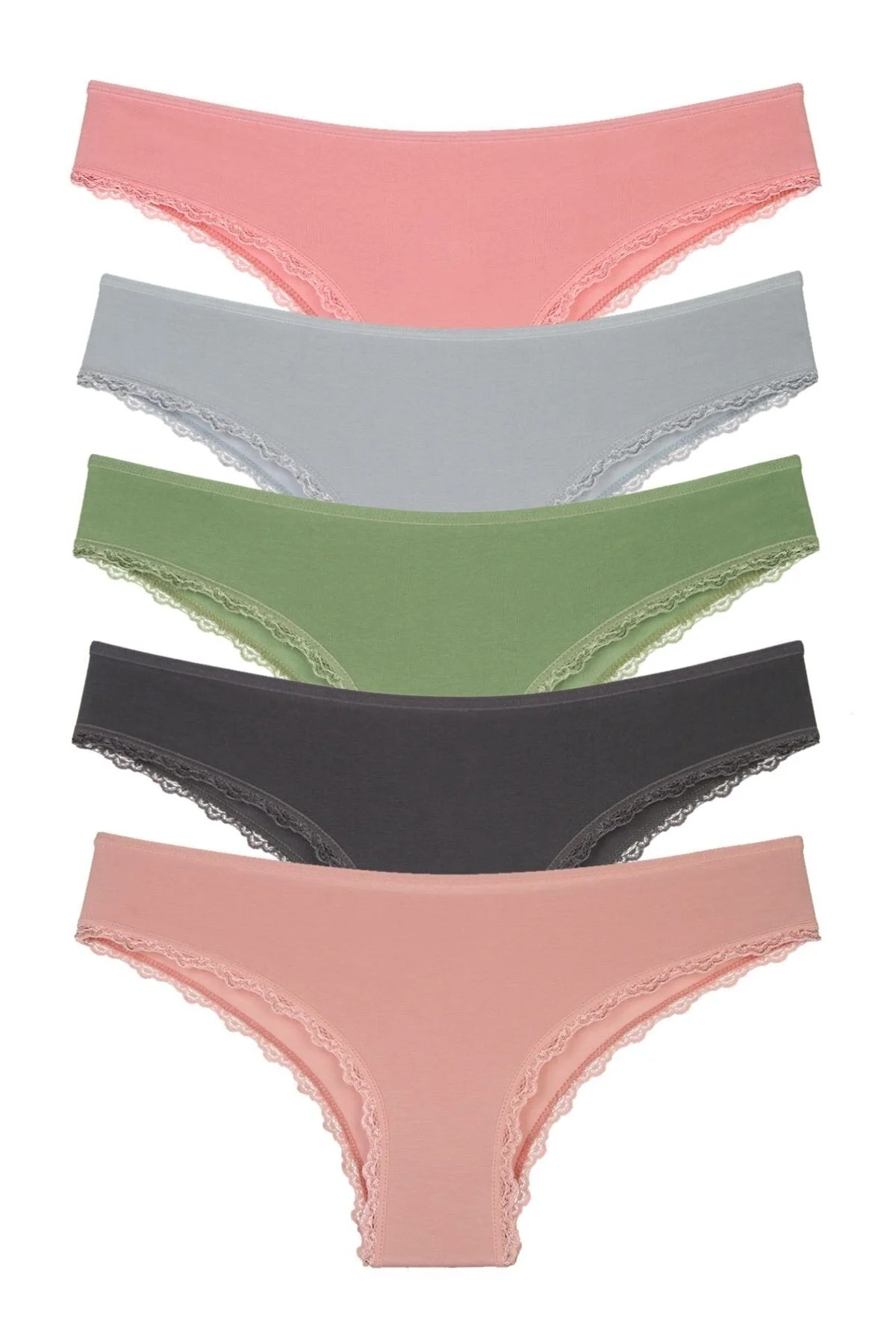 Nicoletta  Damenhöschen im 5er-Pack, Brazillian Green