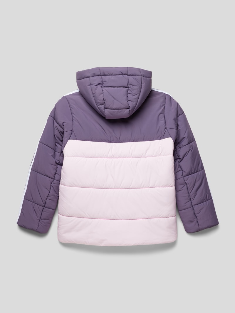 Steppjacke mit Label-Print in purple
