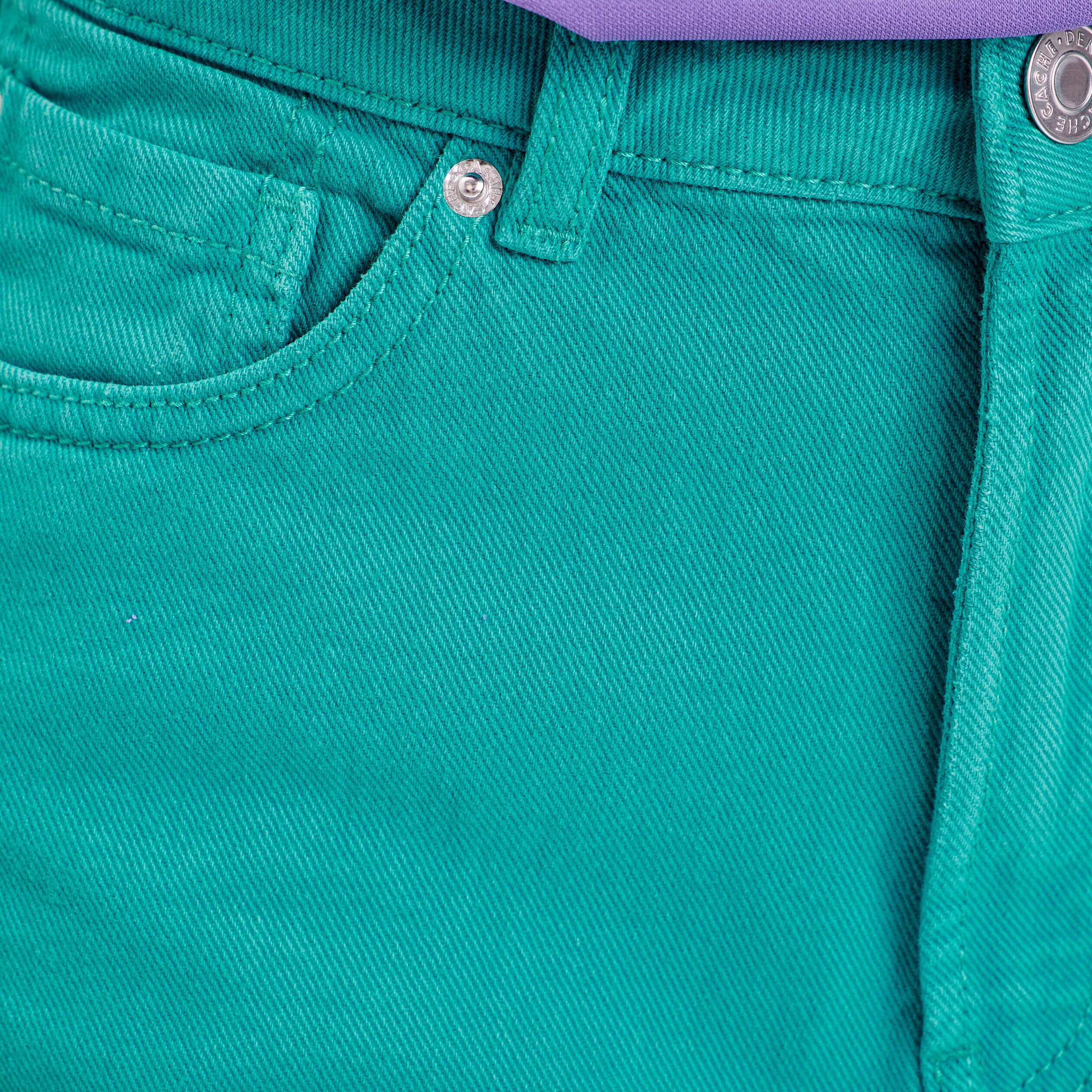 Short droit bords francs vert femme | Cache Cache