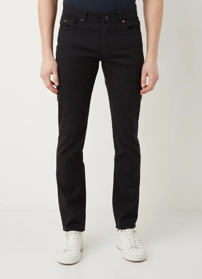 Blugi HUGO BOSS Delaware Slim Fit cu efect decolorat