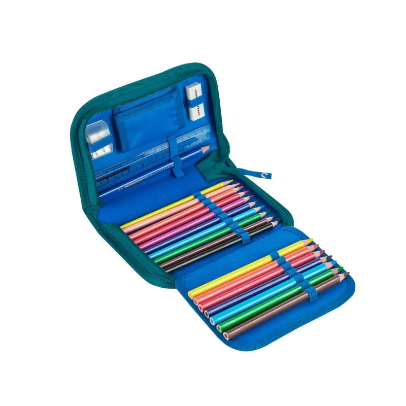 finkid BUDDY CLASSIC 4tlg. Schulranzenset - trellis\/deep teal