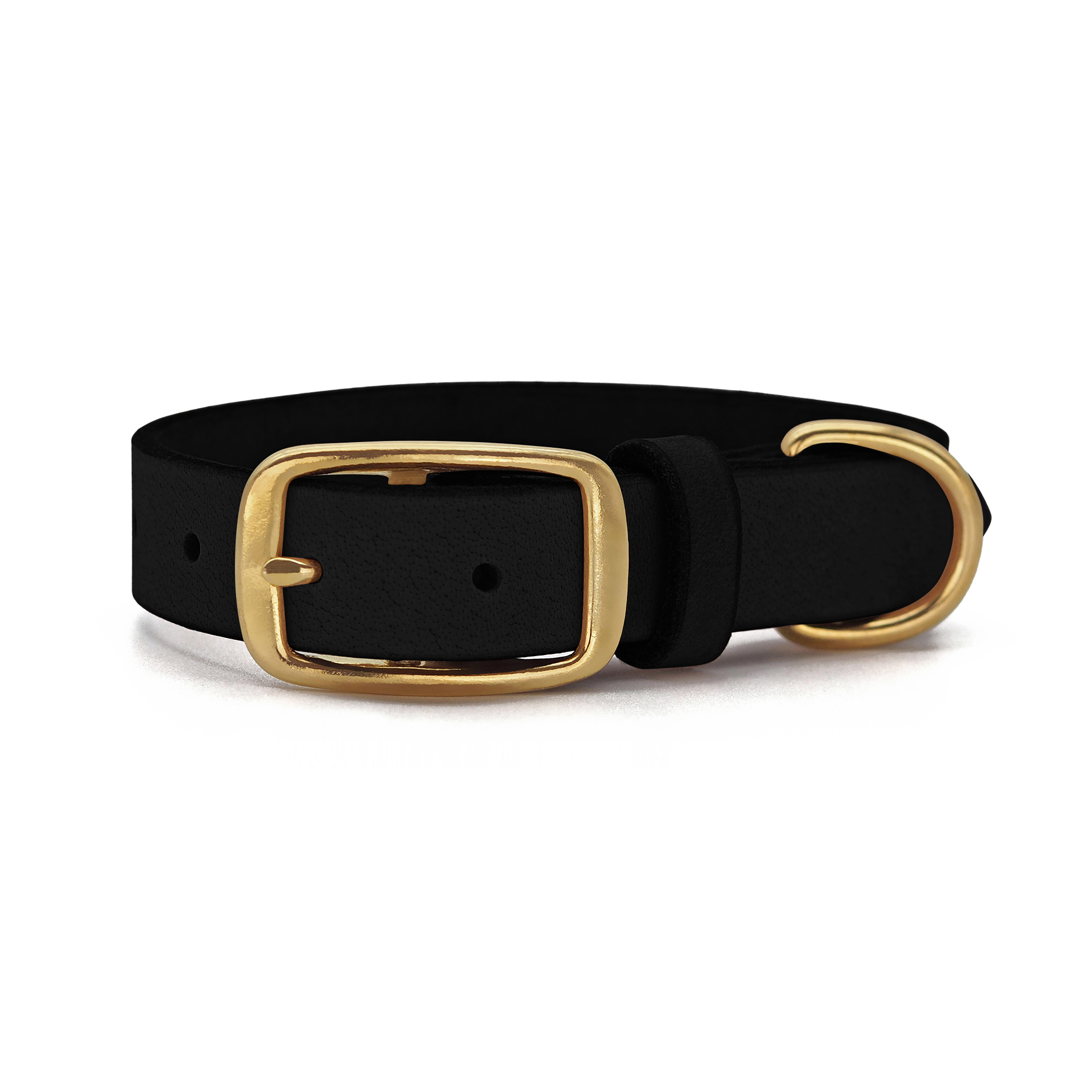 THE DOG IDEA Hundehalsbänder THE DOG IDEA Leder Halsband Schwarz XL