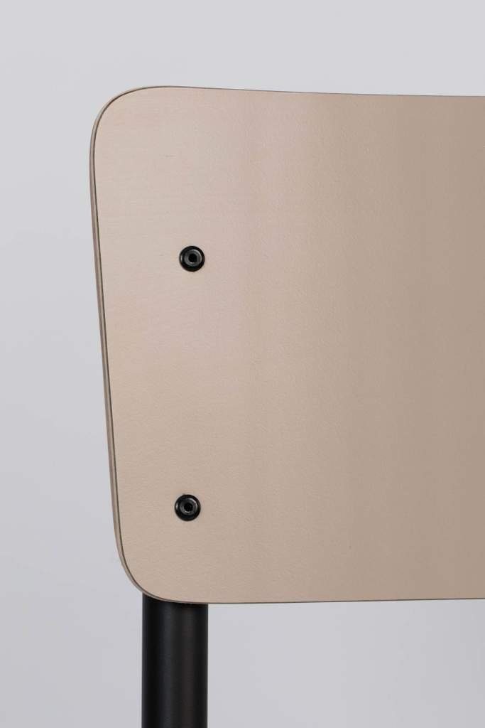 Zuiver Stapelstuhl Stuhl Stapelstuhl BACK TO SCHOOL MATTE BEIGE von ZUIVER
