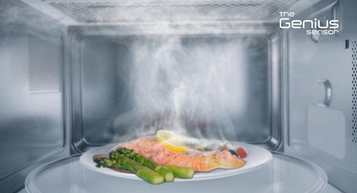 Panasonic Mikrowelle NN-CD87KSGTG, Grill und Heißluft, 34 l