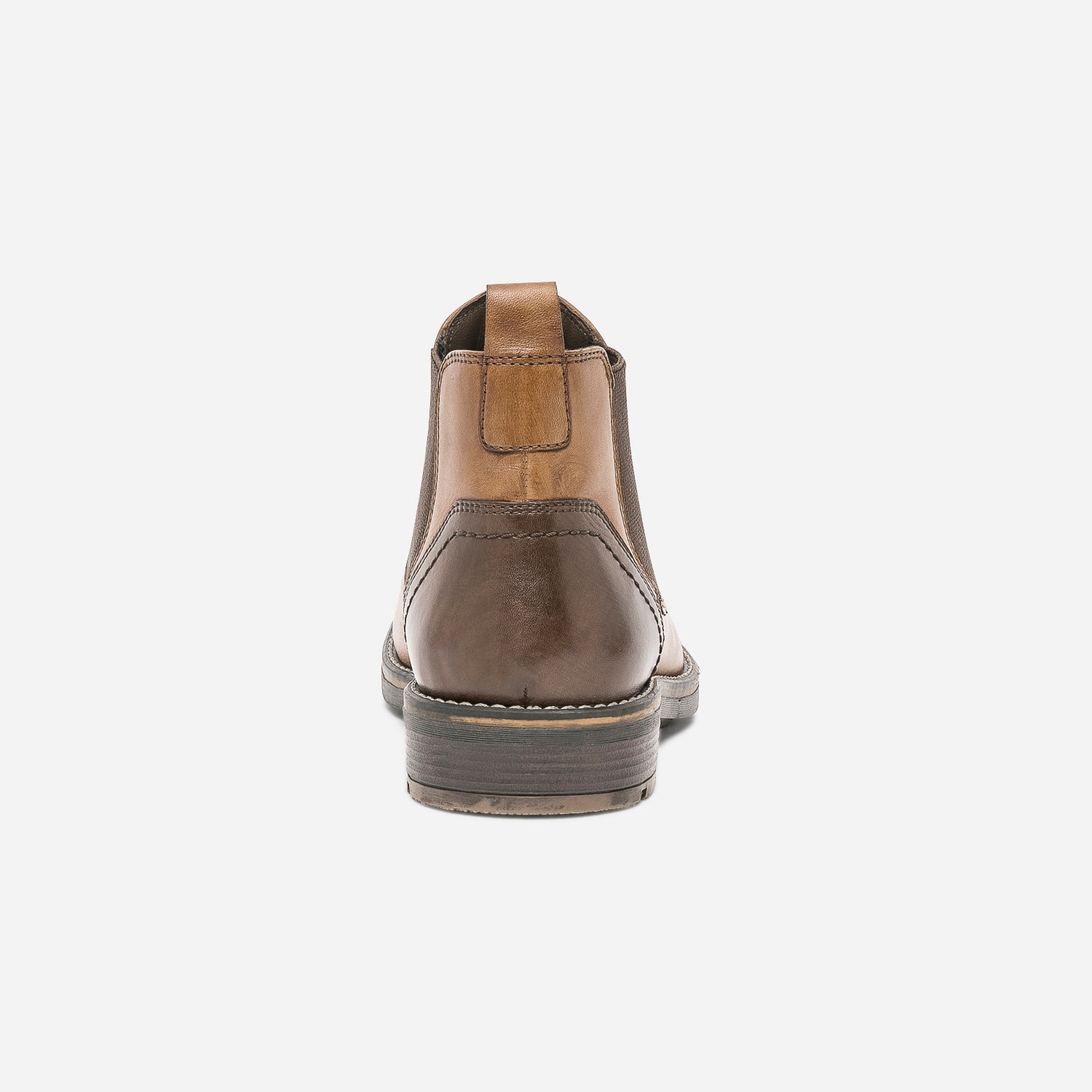 Chelsea boots marron en cuir
