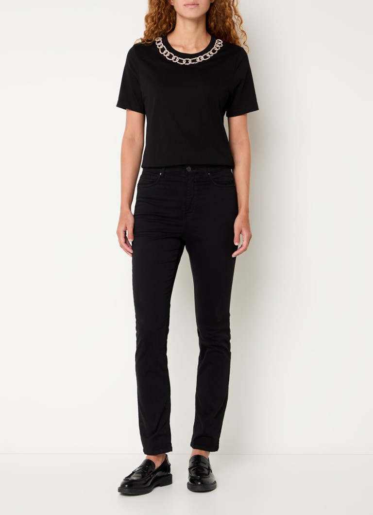 T-shirt Gerard Darel Agnes con dettagli a catena e strass