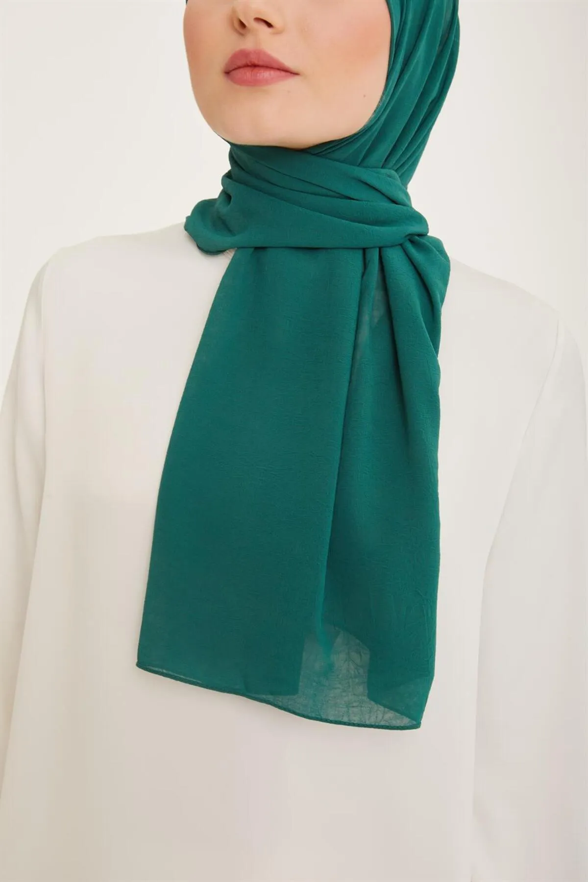 Armine  Trend Crinkle Chiffon-Schal – Atskrn-37 – Kieferngrün