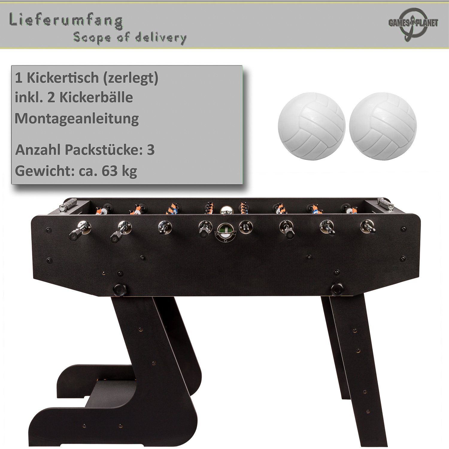 GAMES PLANET Kickertisch Kickertisch 