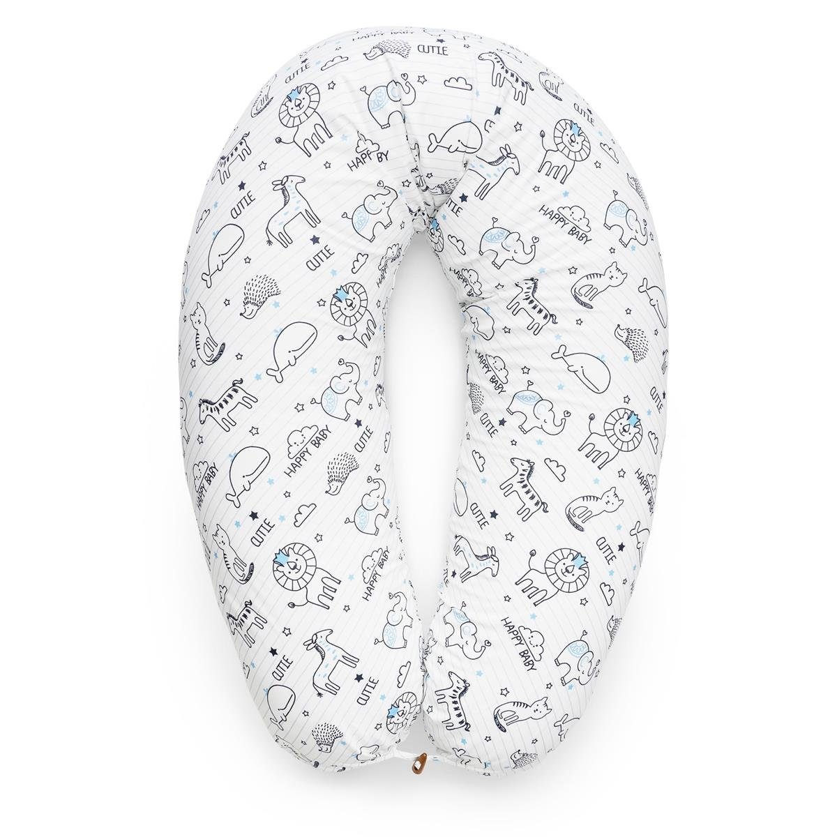 SEI Design Stillkissen Seitenschläferkissen Babynestchen Kuschelnest XXL, Schwangerschaftskissen mit Bezug, Bezug 100% Baumwolle