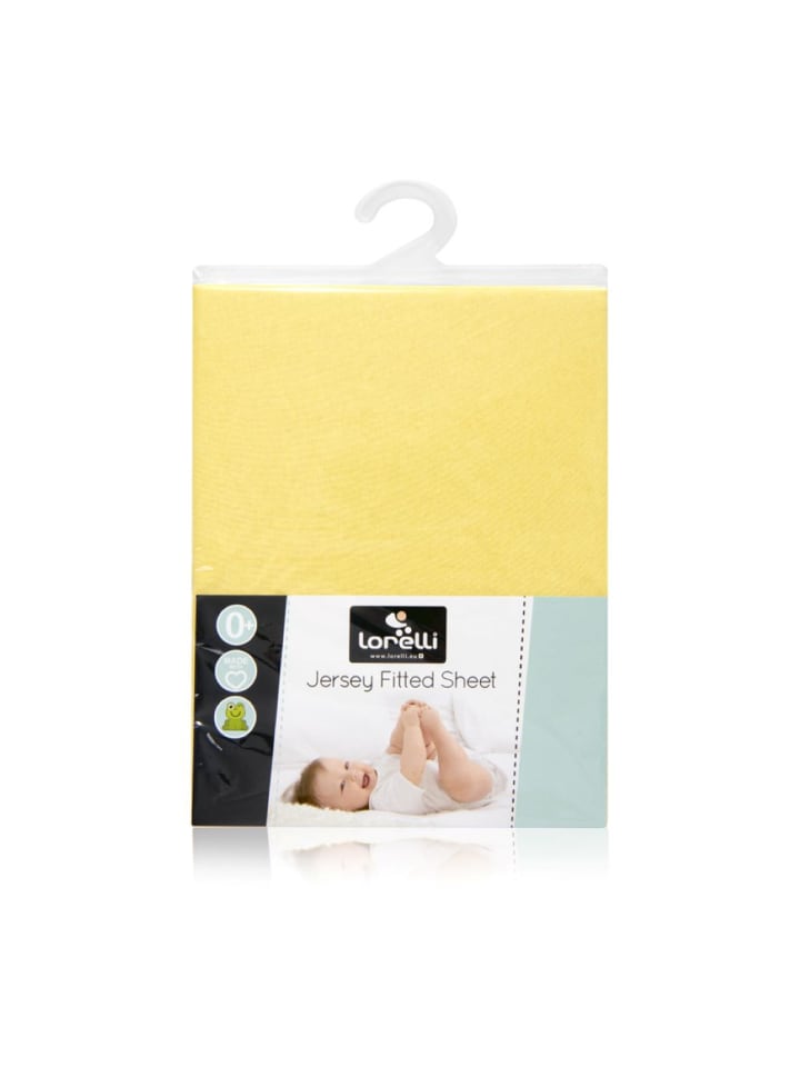 Lorelli Spannbettuch Jersey 60 x 120 cm in gelb günstig kaufen 60x120 cm