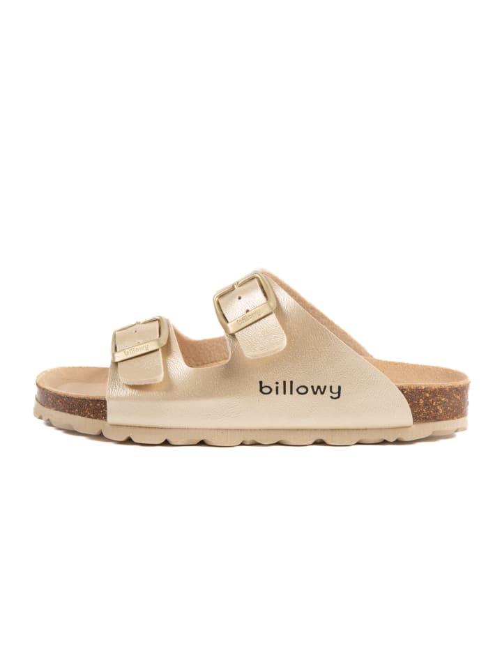 billowy Pantoletten  in gold günstig kaufen
