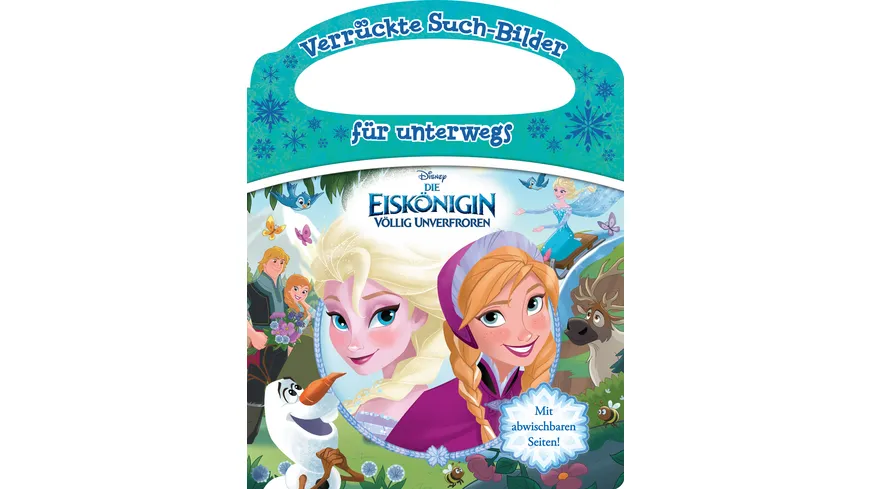 Die Eiskönigin - Verrückte Such-Bilder für unterwegs - Wimmelbuch - Pappbilderbuch mit Stift und abwischbaren Seiten