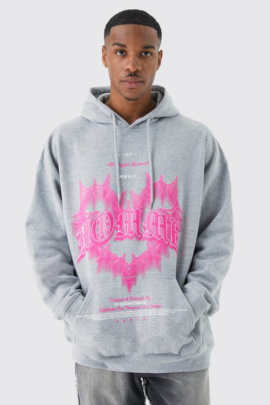 Hoodie mit Herz-Print