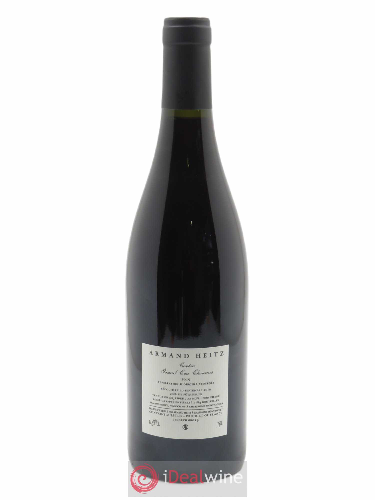 Corton Les Chaumes Armand Heitz  2019 - Lot de 1 Bouteille