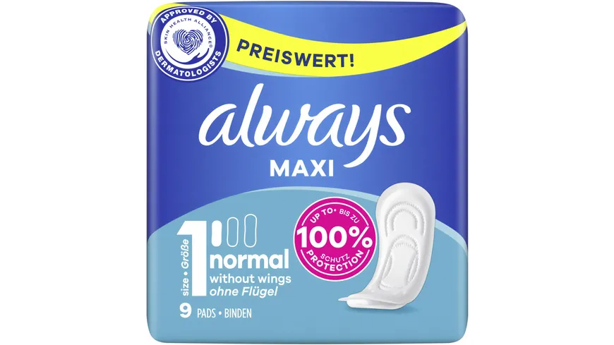 Always Maxi Damenbinden Classic 9ST Sparpaket