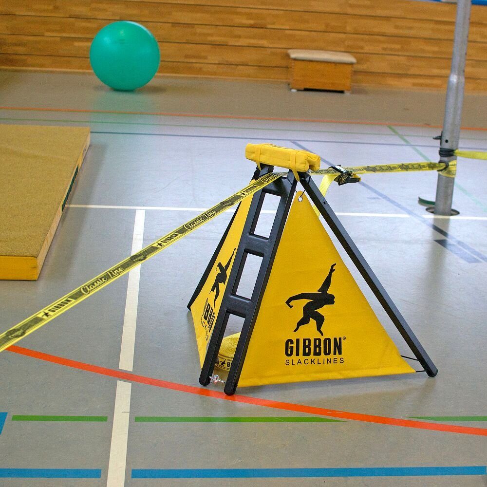 Gibbon Slackline Slackline-Set Halle, Perfektes Training des Gleichgewichtssinns für Jung und Alt