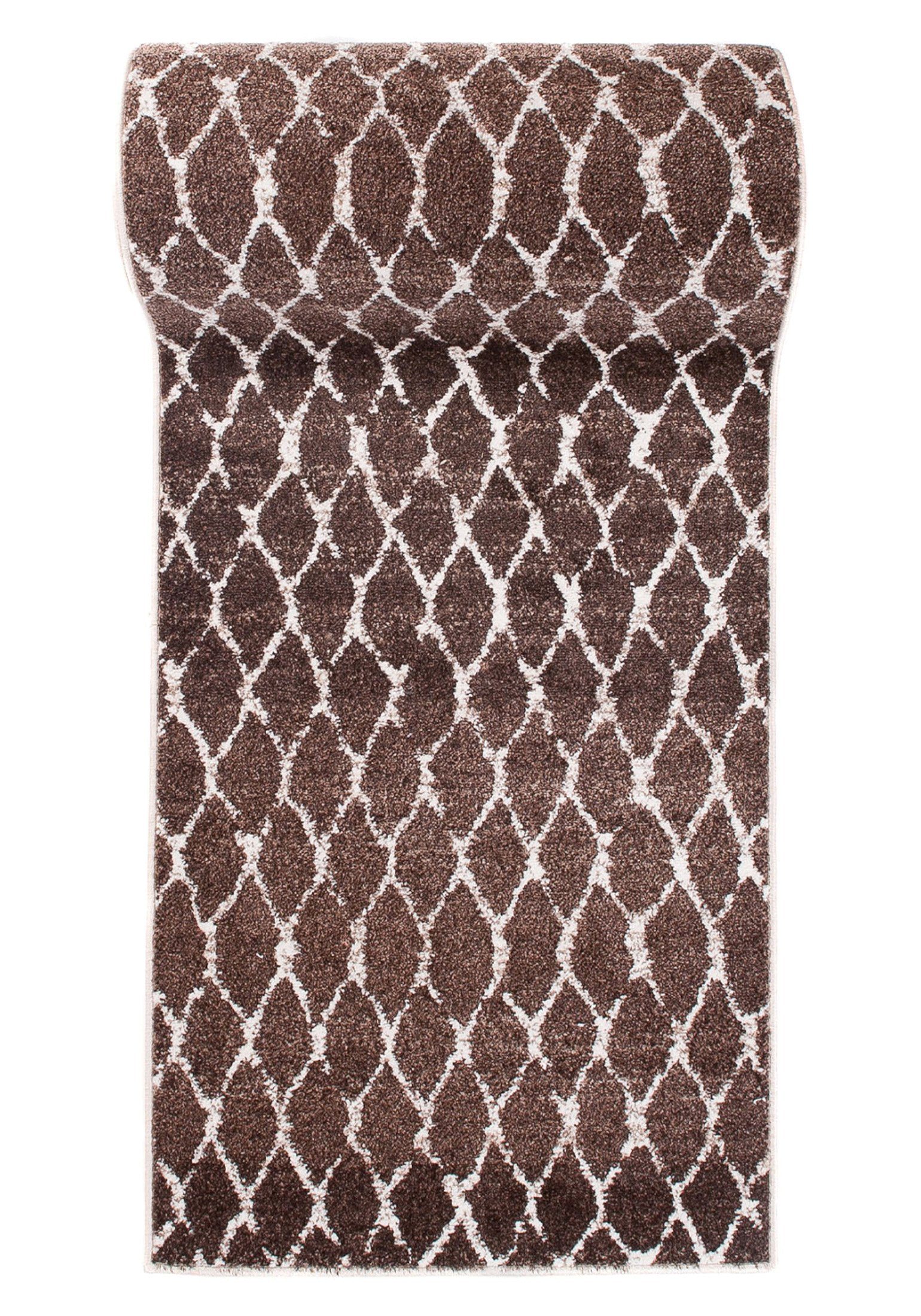 Läufer Läufer Flurläufer Modern für Vorzimmer, Küche - Braun, Mazovia, 60 x 100 cm, Kurzflor, Meterware, Höhe 10 mm, Kurzflor - niedrige Florhöhe