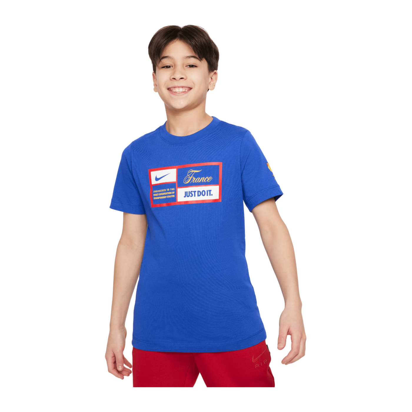 Nike Frankreich Just Do It T-Shirt EM 2024 Kids Blau F452