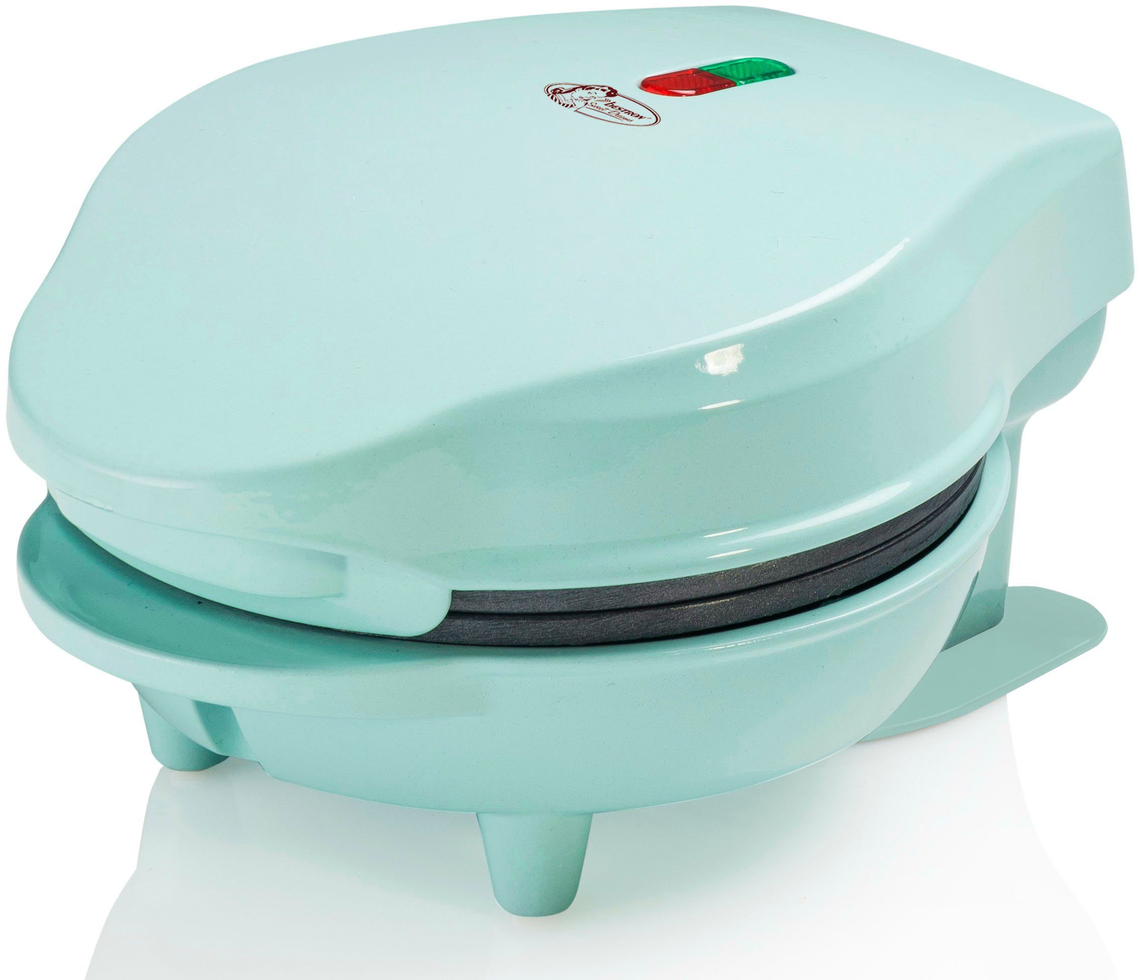 bestron Waffeleisen AMW500M Mini, 550 W, für klassische Waffeln, kleiner Waffelmaker mit Antihaftbeschichtung