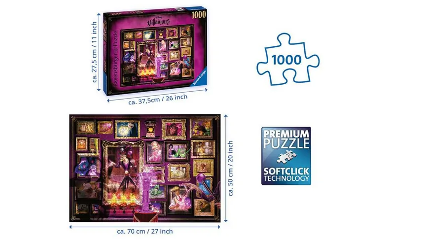 Ravensburger Puzzle - Villainous: Dr. Facilier - 1000 Teile  Puzzle für Erwachsene und Kinder ab 14 Jahren