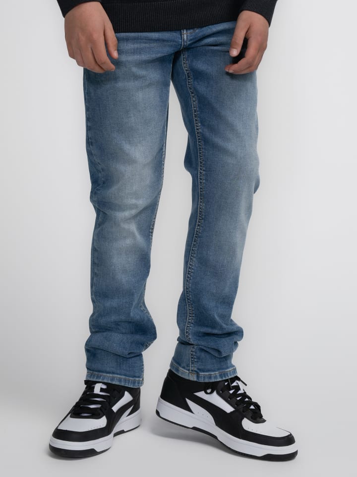 Petrol Industries Tapered Fit Jeans Turner Sequim in Blau günstig kaufen