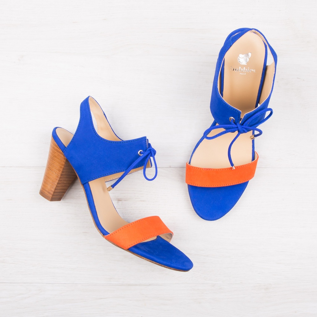 La Perchée - Bleu Aztek & Orange