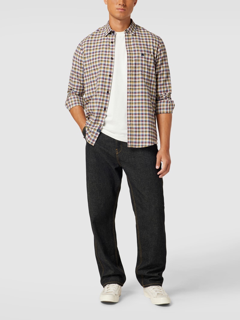 Freizeithemd mit Karomuster Modell 'Check' in offwhite
