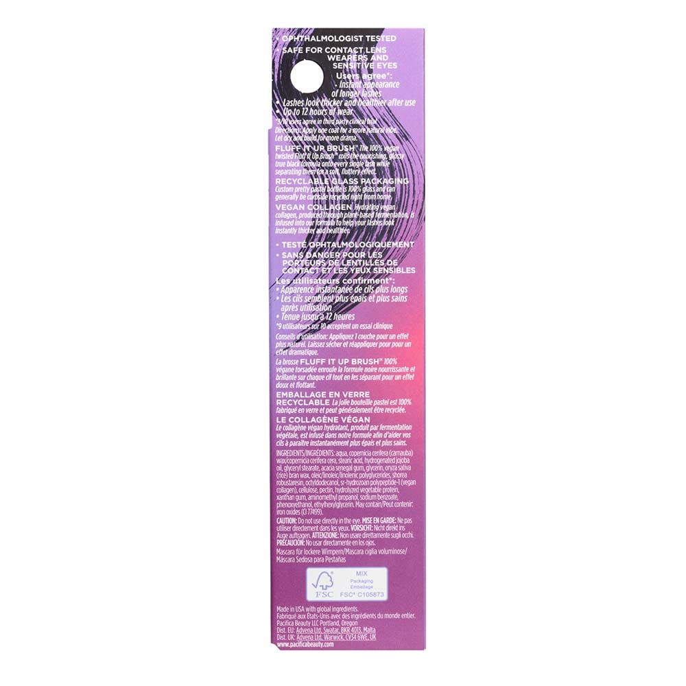pacifica beauty Mascara au collagène végan Fluffy Lash Maquillage