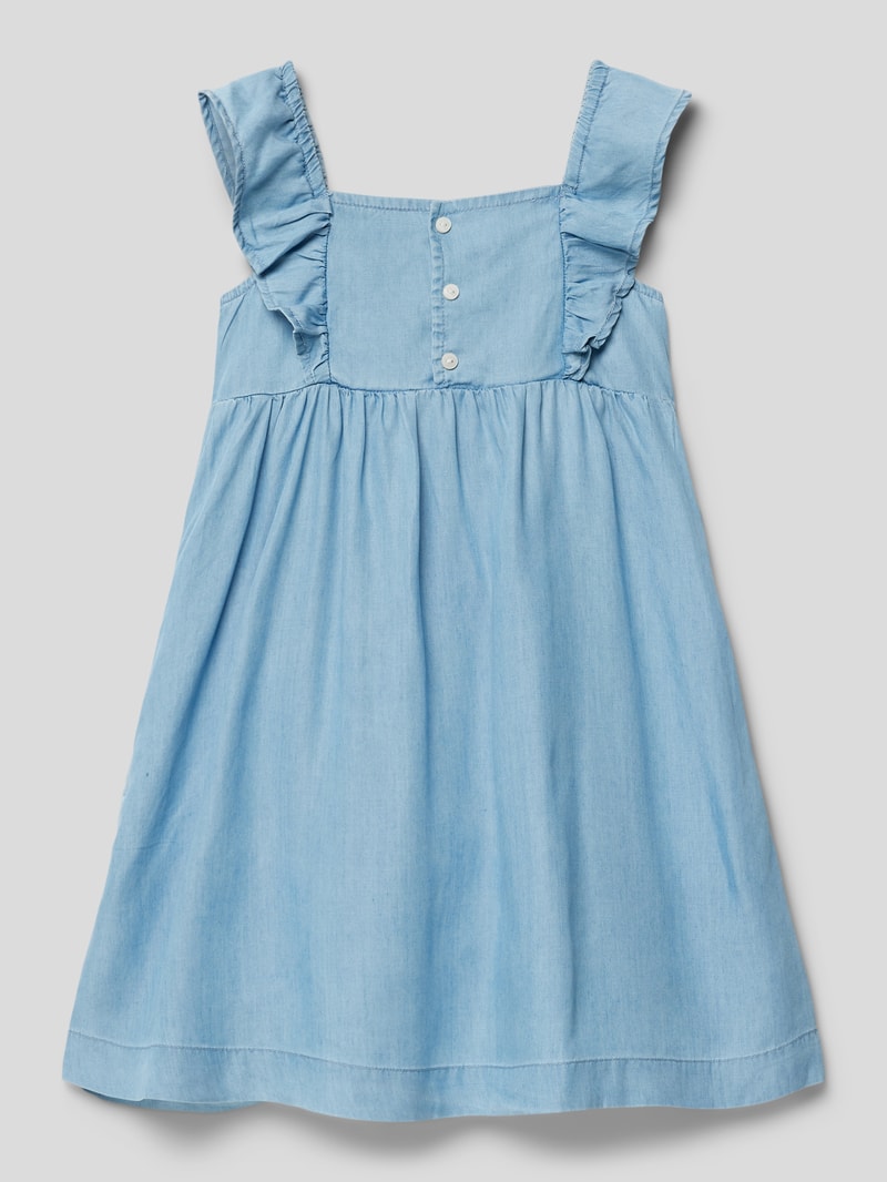 Kleid in Denim-Optik in hellblau