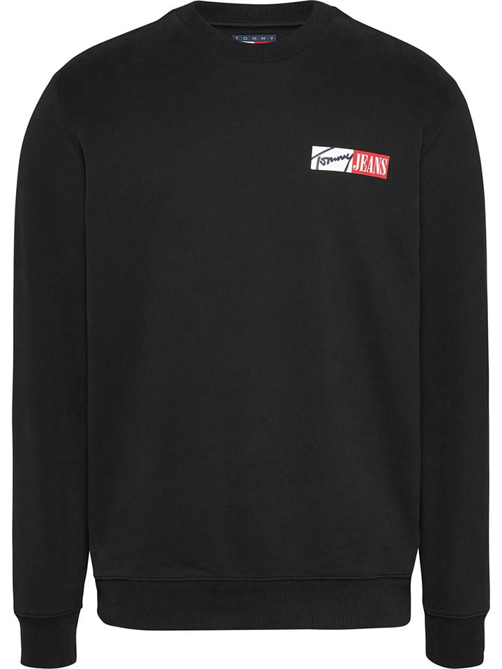 TOMMY JEANS Sweatshirt in Schwarz günstig kaufen