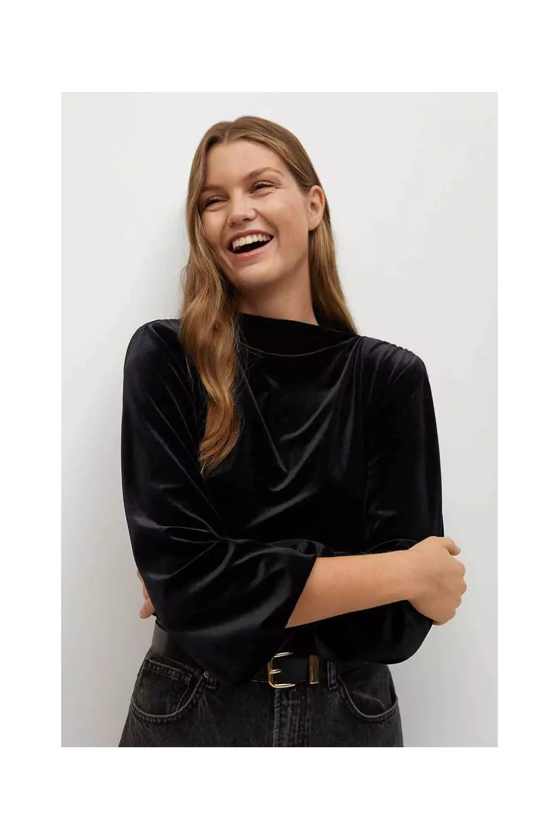 Mango Tops Femme couleur noir