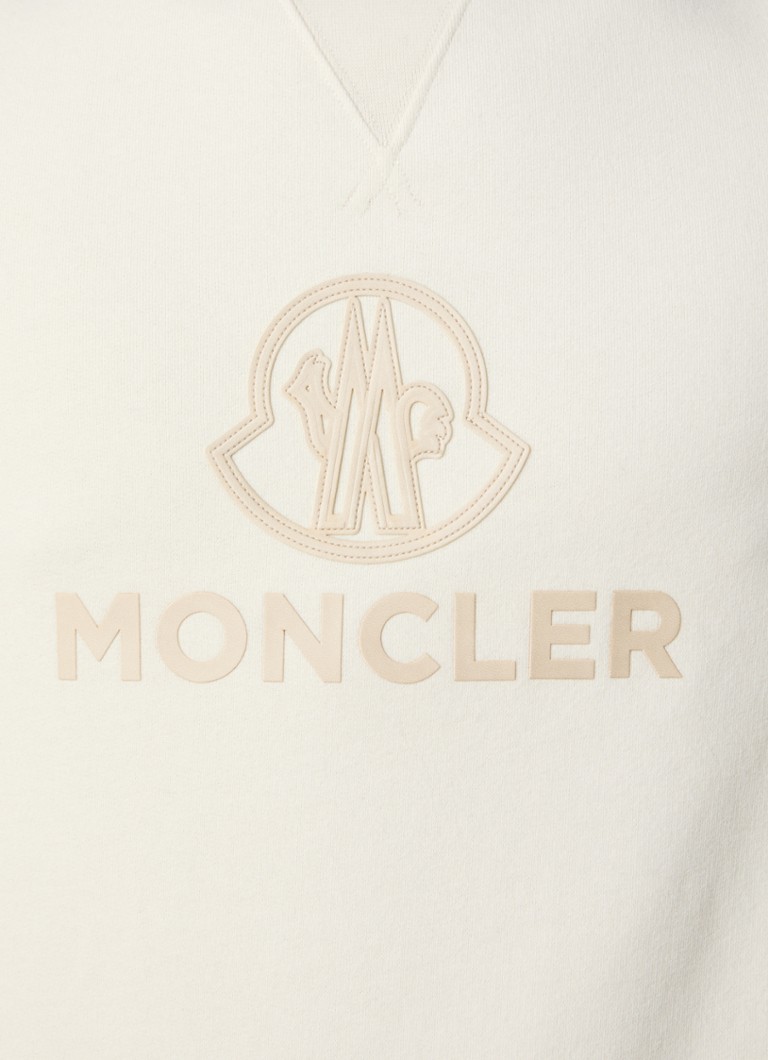 Hanorac Moncler din amestec de cașmir cu logo imprimat.