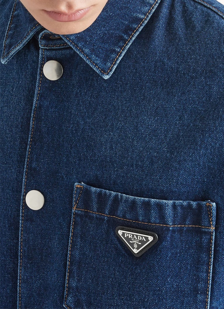 Prada traper košulja s logom