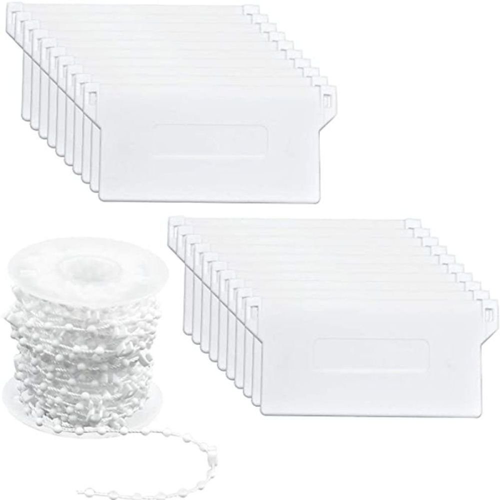 Design-Set 20 Stück Lamellen Gewichte Vertikaljalousie,Kette Rollokette, Fokelyi