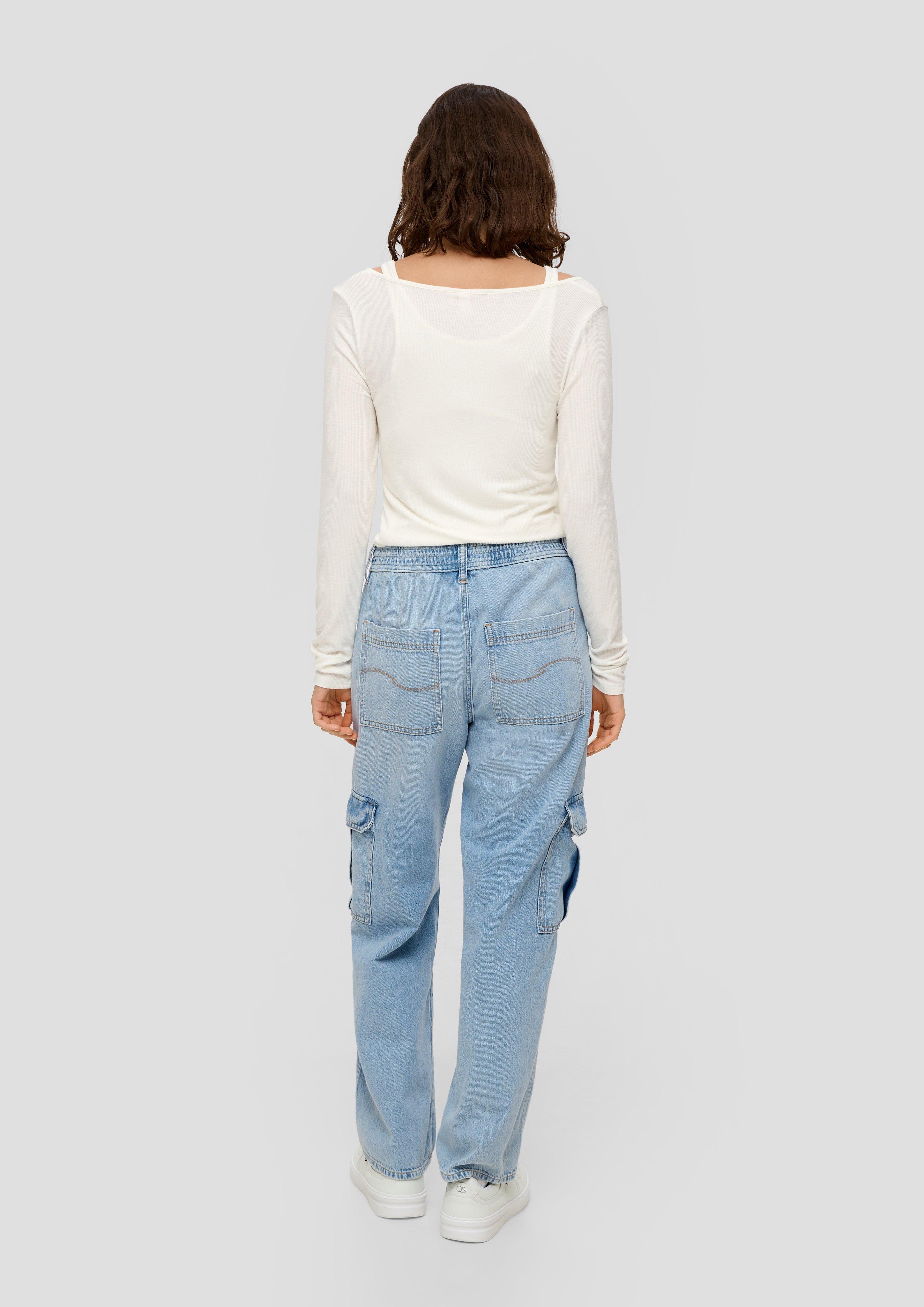 Jeans / Slim Fit / Mid Rise / Wide Leg / Cargo Style  2140612-54Y3