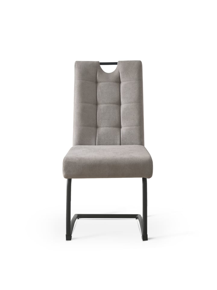 B&D Home 2er-Set: Esszimmerstuhl SOFIA in Grau - (B)48 x (H)96 x (T)60 cm günstig kaufen onesize