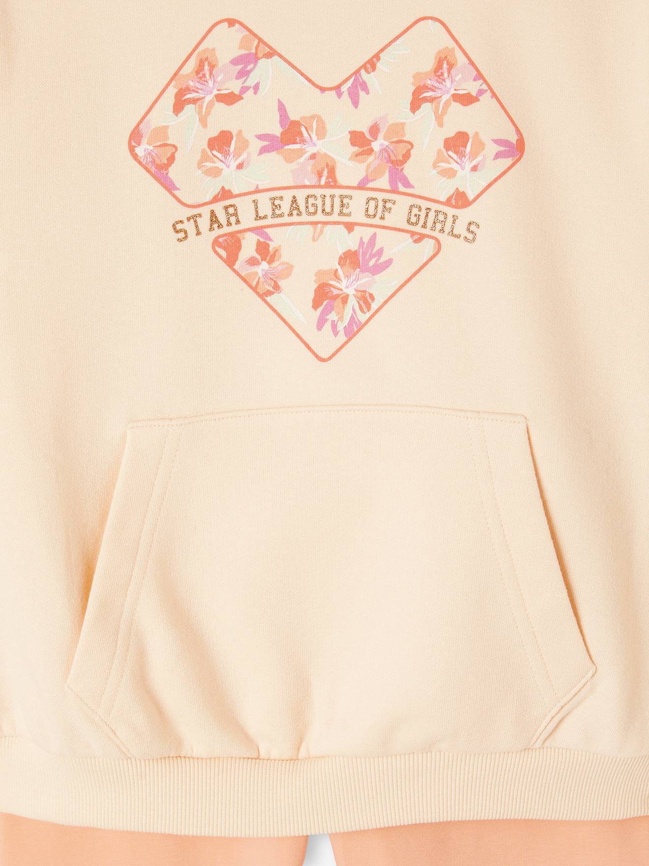 Vertbaudet Mädchen Sport-Set: Sweatshirt & Leggings - wollweiß