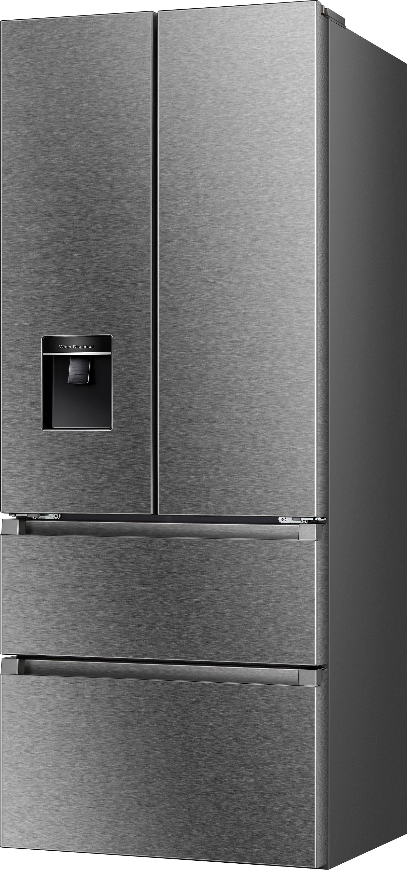 Hanseatic French Door HFD20070EWDI, 200 cm hoch, 70,4 cm breit, NoFrost, Wasserspender