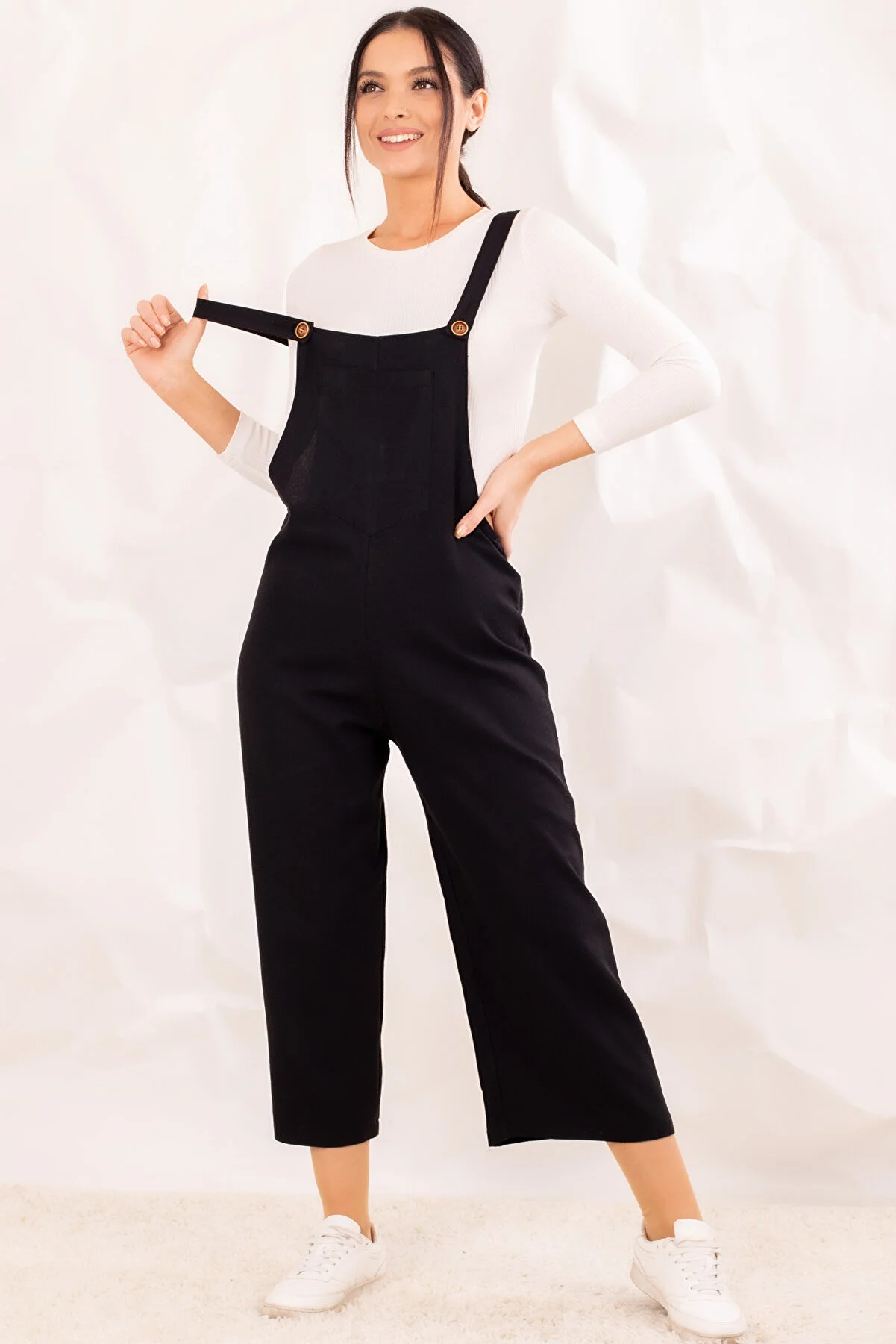 armonika  Schwarze Gärtner-Overalls für Damen ARM-20K001117