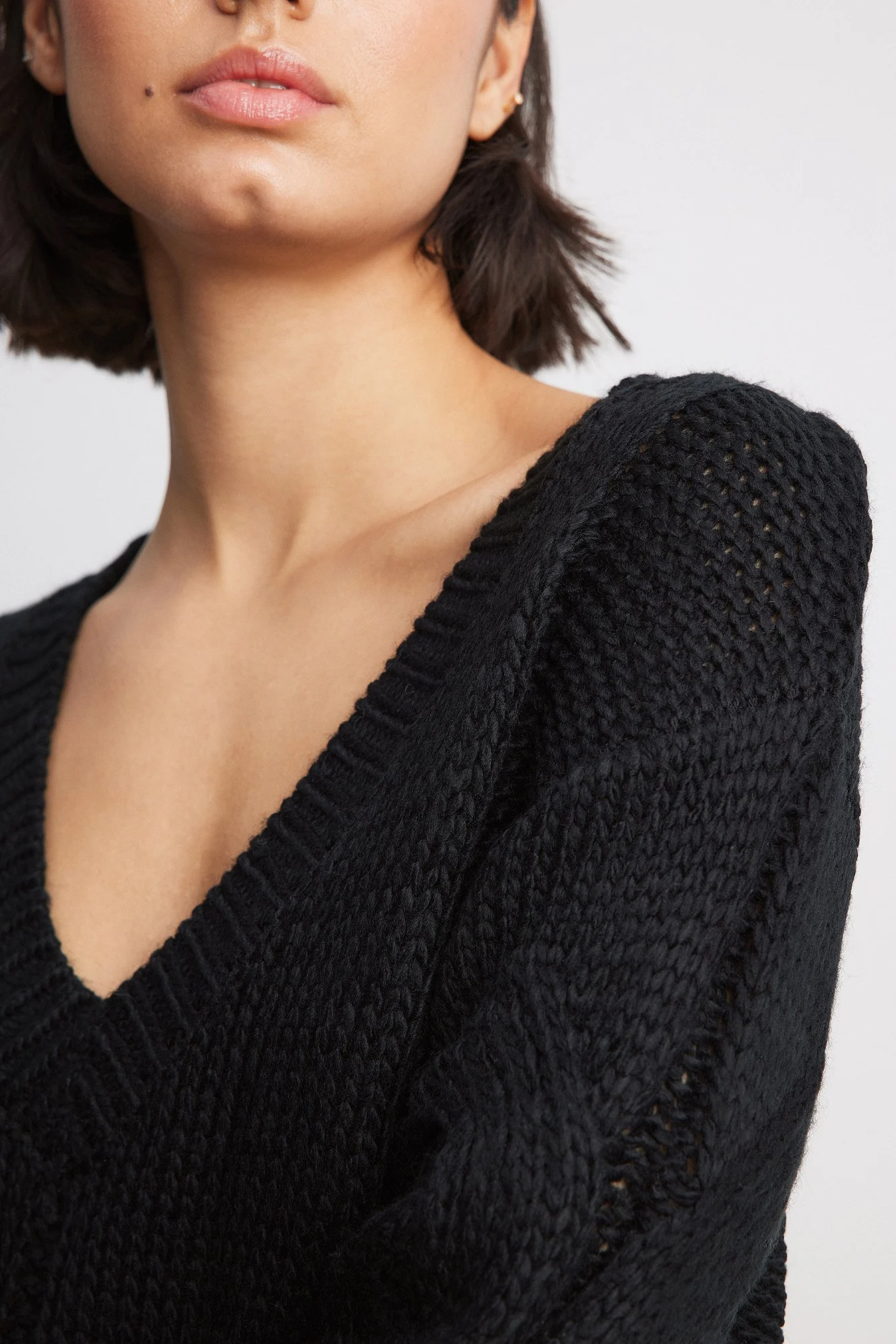 Midikleid mit Zopfmuster